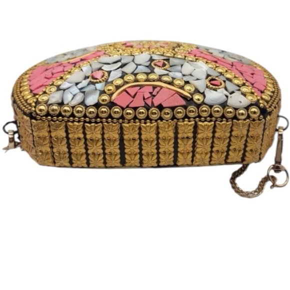 Ramla Beverly Hills Mosaic Handmade in Morocco convertible Bag - Picture 3 of 6